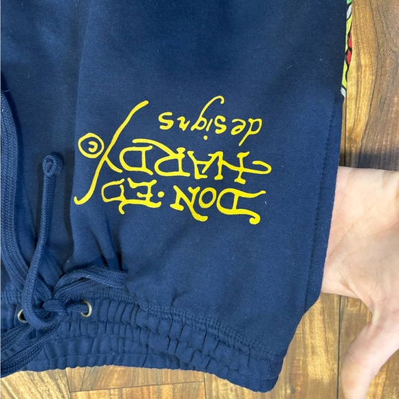 Ed Hardy Kids Dark Blue Graphic Sweatpants - Picture 10 of 12